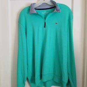Vineyard Vines Teal Quarter zip